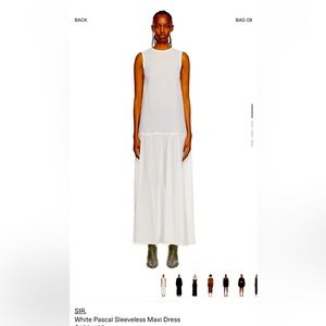 SIR. The label | White Pascal sleeveless maxi dress